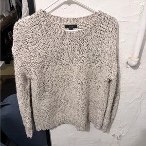J. Crew Marled Knit Sweater - Black and Cream